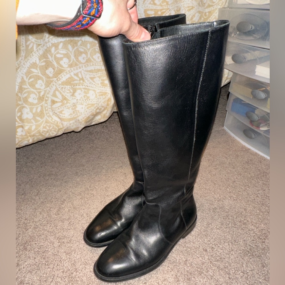 J. Crew leather riding boots
